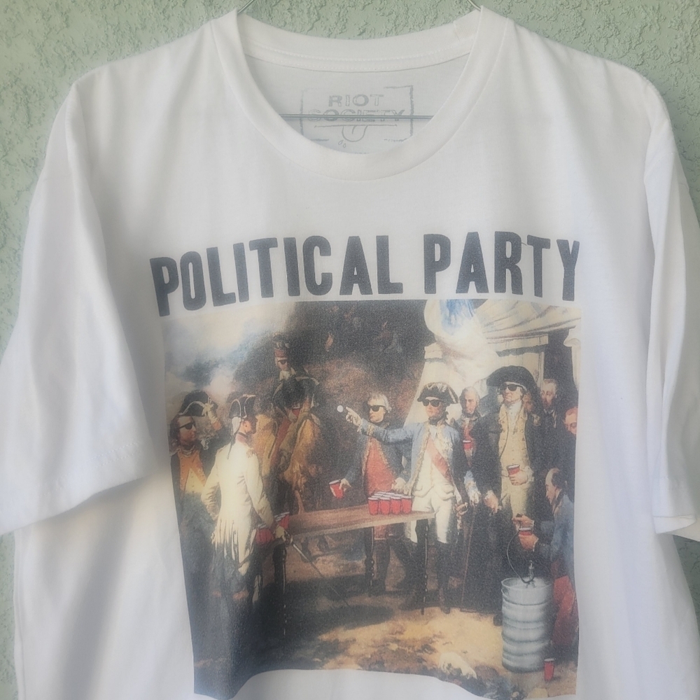 Riot Society T-shirt “POLITICAL PARTY” large